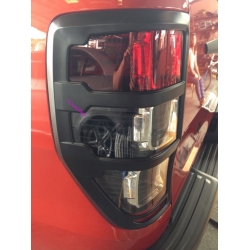 ดำด้าน ครอบไฟท้าย ใส่รถกระบะ รุ่น 2 ประตู แคป,4 ประตู ใหม่ ฟอร์ด เรนเจอร์ All New Ford Ranger 2012  V.1